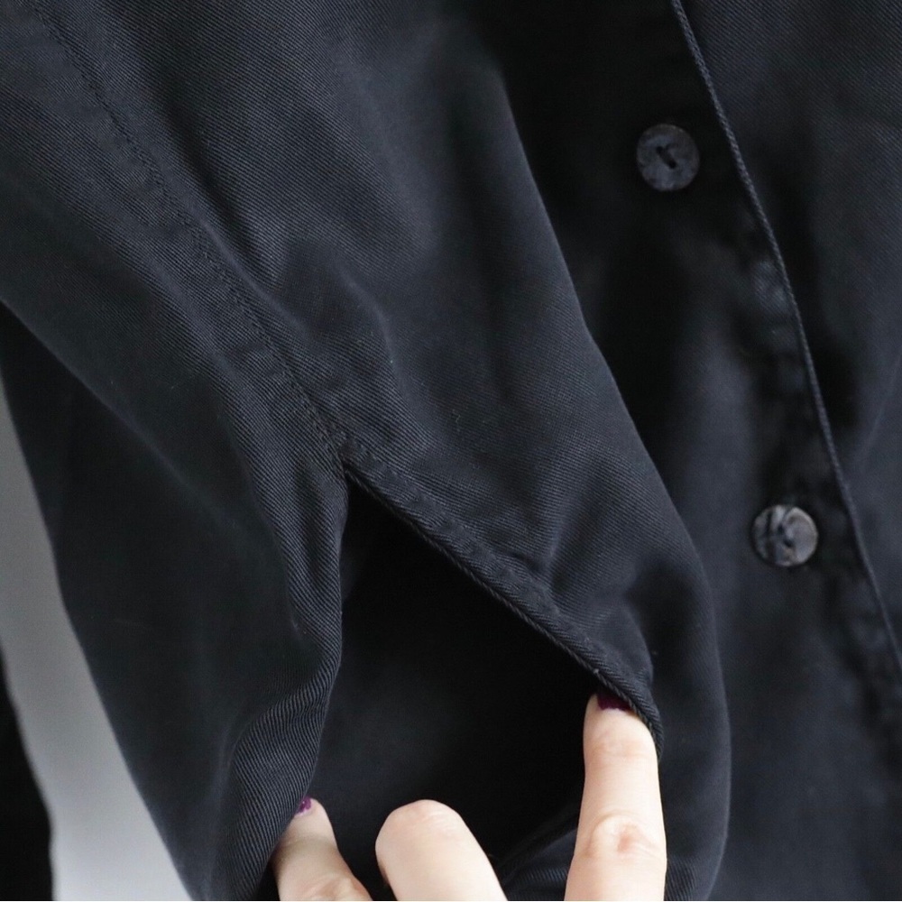 Click Color me Cotton oversized long cardigan jacket buttoned L large layering - Picture 7 of 8